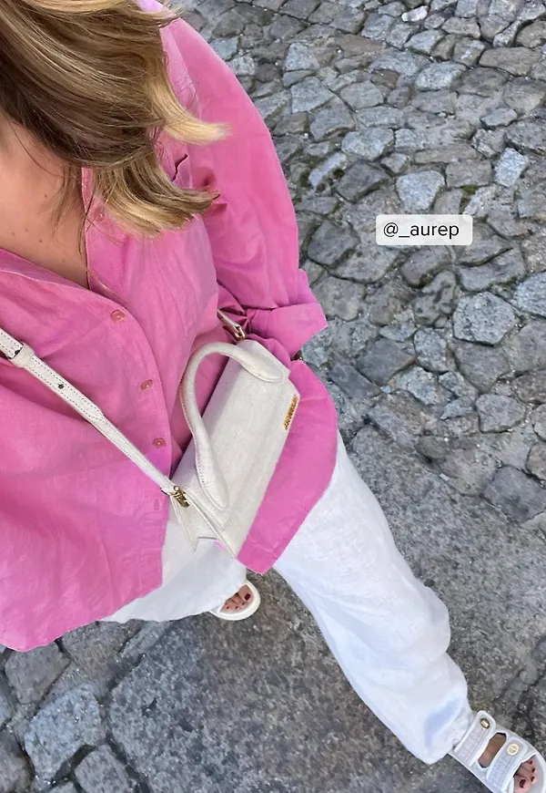 NA-KD Linneskjorta - Pink
