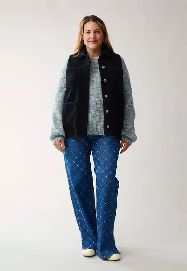 Nadia Wool Blend Sherpa Vest