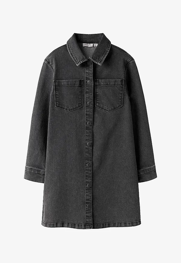Name it - Jeansklänning nkfJeannie LS - Grå