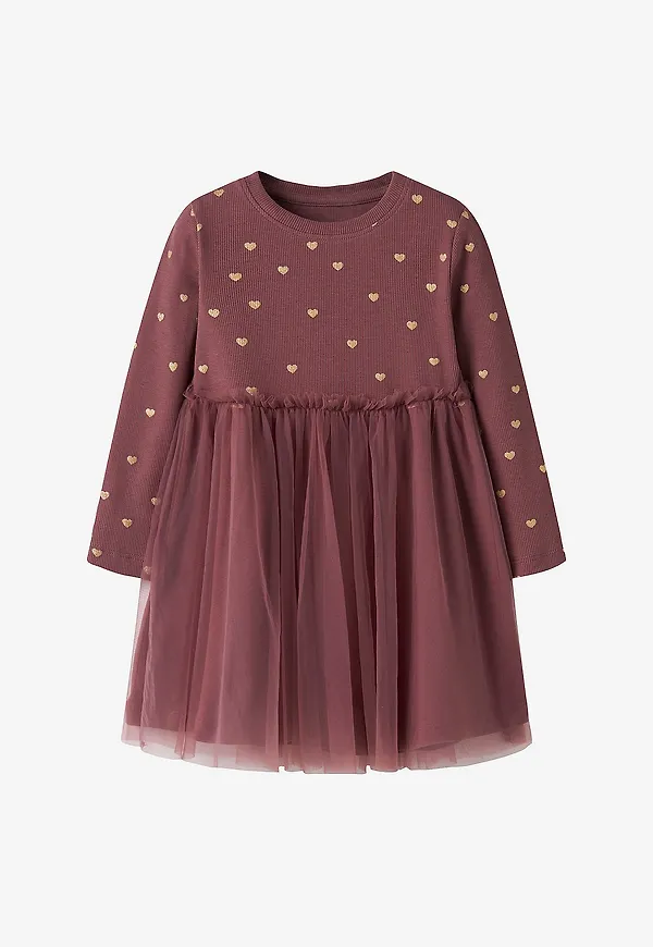 Name it - Klänning nmfNadja LS Dress - Röd