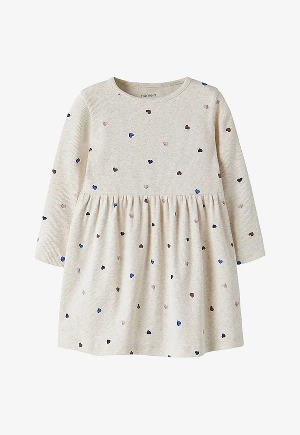 Name it - Klänning nmfNutti LS - Beige