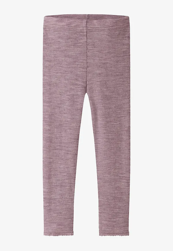 Name it - Leggings Nmfwang Wool Neddle - Rosa