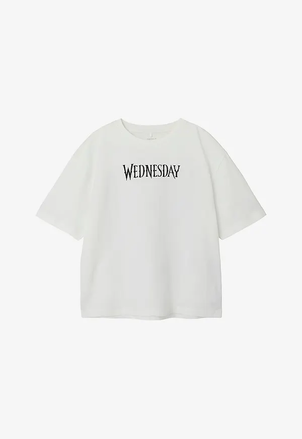 Name it - T-shirt nkfFarra Wednesday SS Rlx Top Sky - Vit
