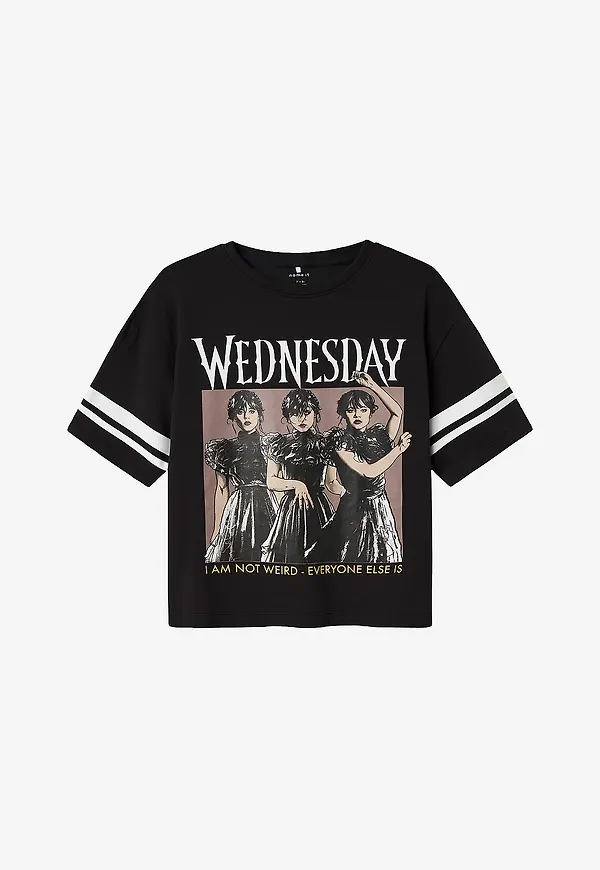 Name it - T-shirt nkfjJxina Wed SS Rlx Top Box Noos S - Svart