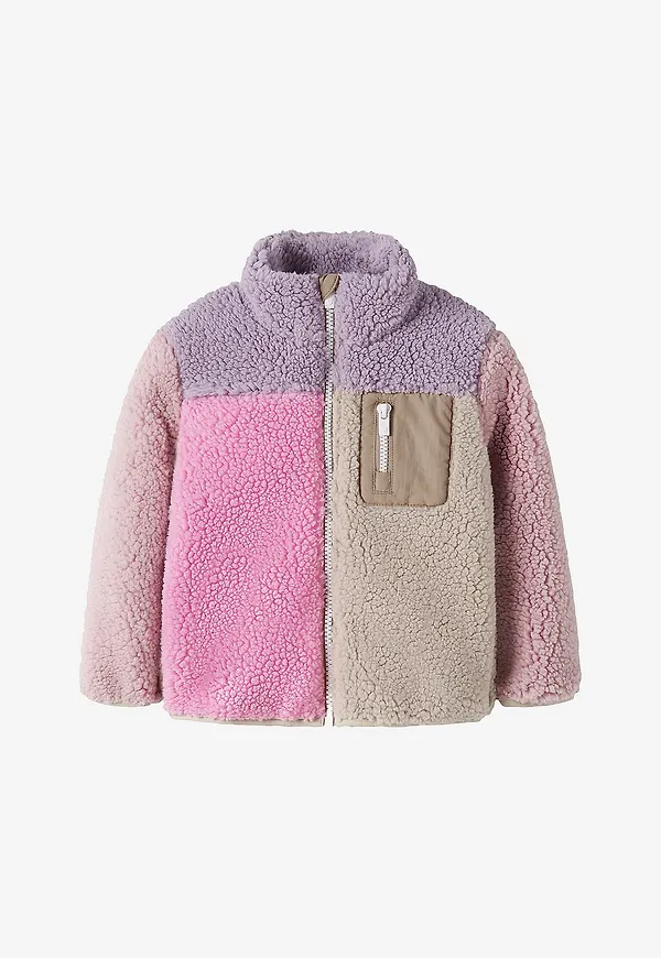 Name it - Teddyjacka Nmfmonica Teddy Block - Beige