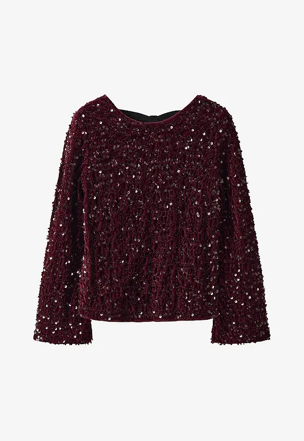 Name it - Topp nkfRusitta LS Bow - Röd