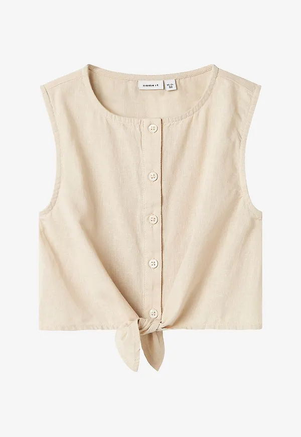 Name it - Topp nmfFalinnen SL Top - Beige