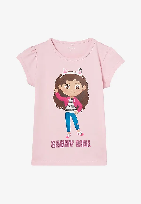 Name it - Topp nmfMamma Gabby SS Top Box Sky - Rosa