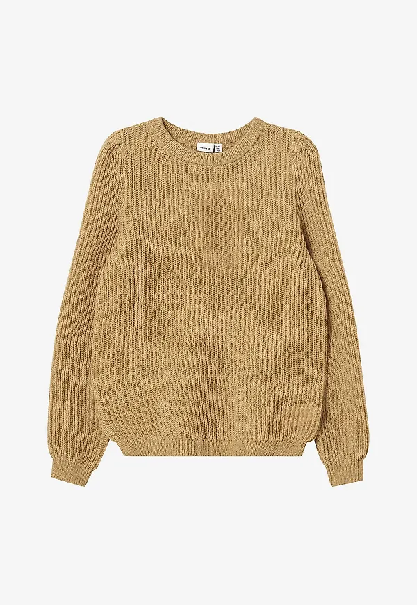 Name it - Tröja nkfNajamaj LS Knit - Beige