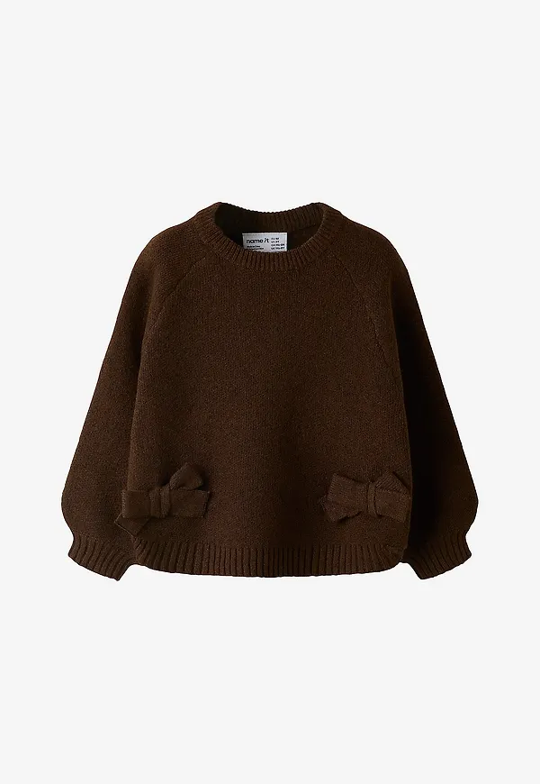 Name it - Tröja Nmfndoper Ls Knit - Röd