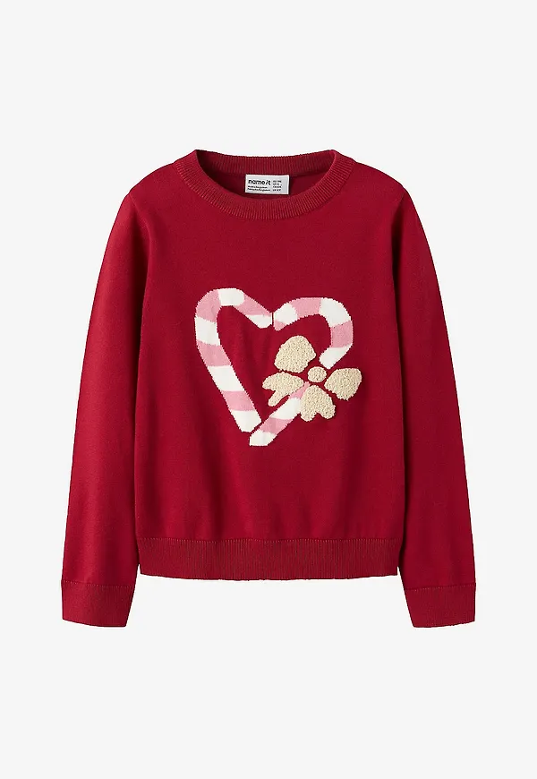Name it - Tröja nmfReamo LS Knit - Röd