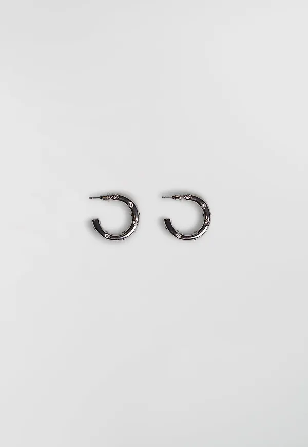 Nancy real platinum earrings