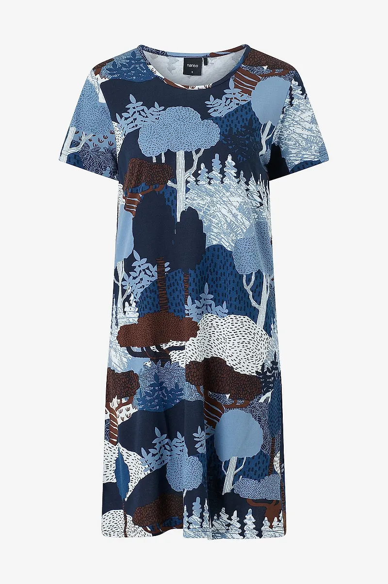 Nanso - Nattlinne Ladies big shirt, Ruska - Blå