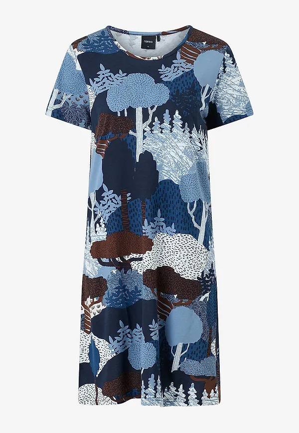 Nanso - Nattlinne Ladies big shirt, Ruska - Blå