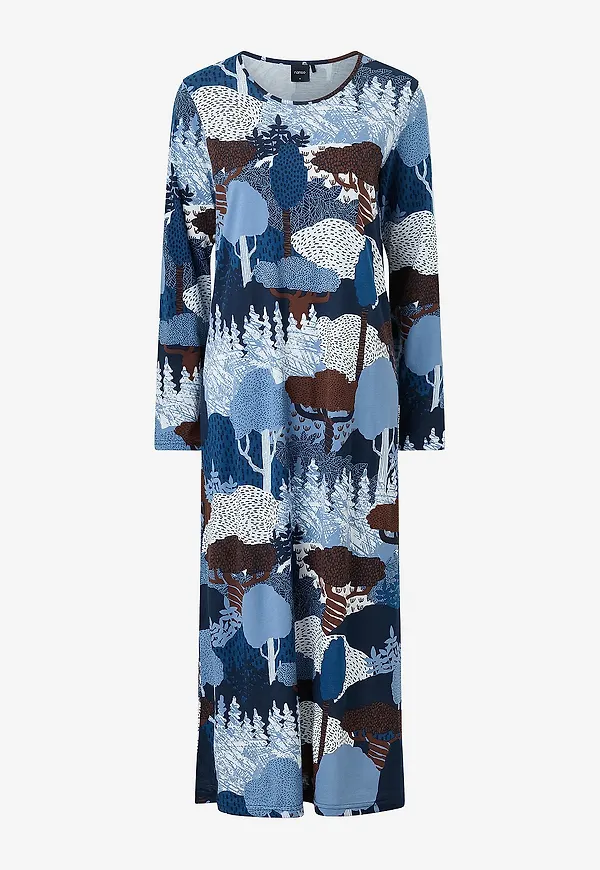 Nanso - Nattlinne Ladies long nightgown, Ruska - Blå