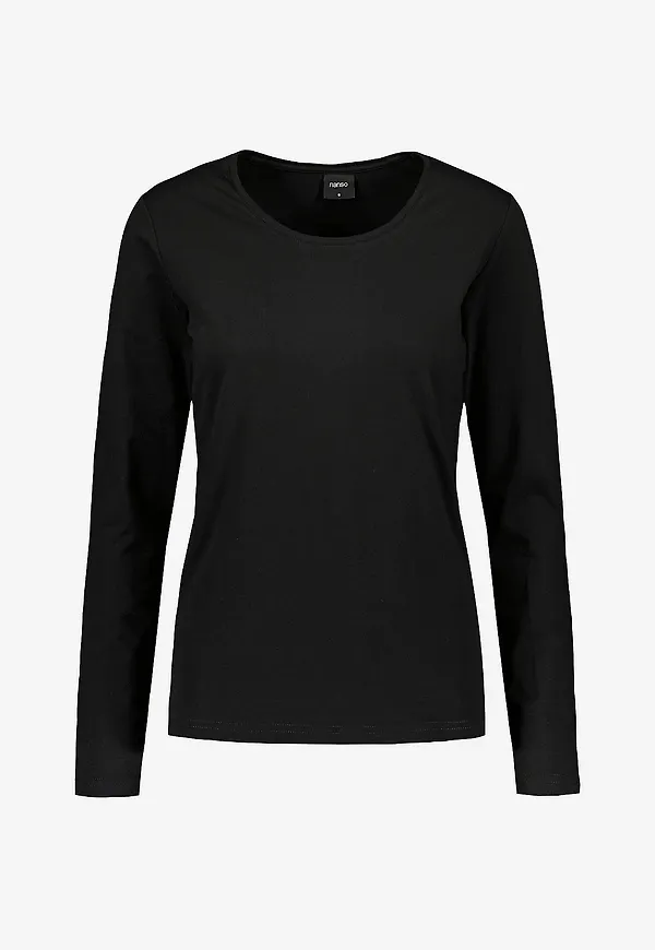 Nanso - Topp Blouse Basic - Svart