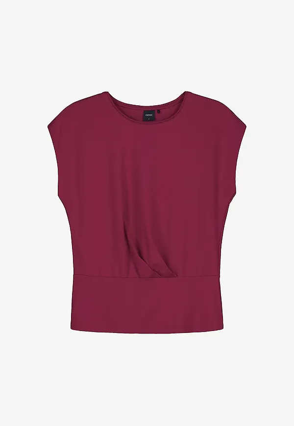 Nanso - Topp Ladies Top, Elegia - Röd