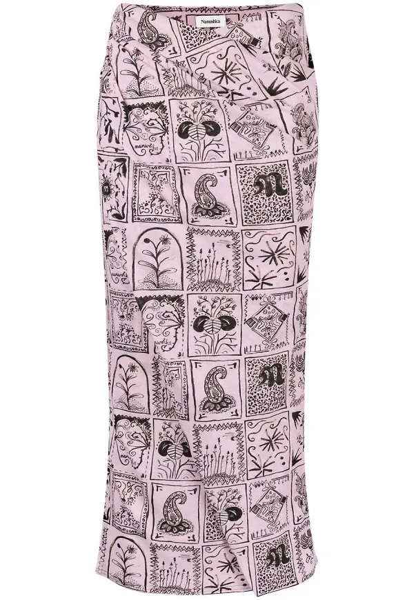 Nanushka Bodycon midikjol - Rosa