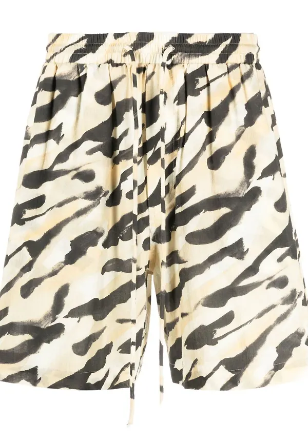 Nanushka djurmönstrade shorts - Neutral