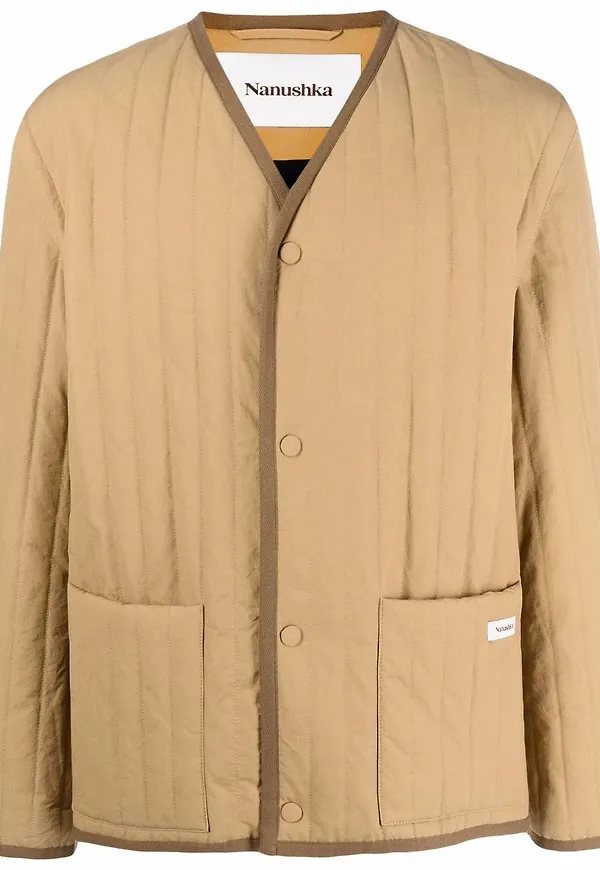Nanushka quiltad jacka - Neutral