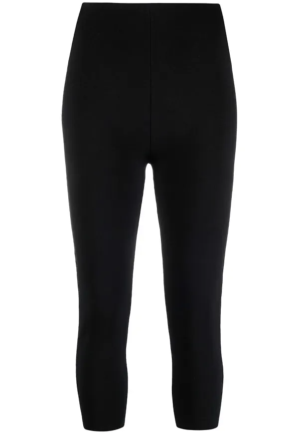 Nanushka stickade trekvartsleggings - Svart