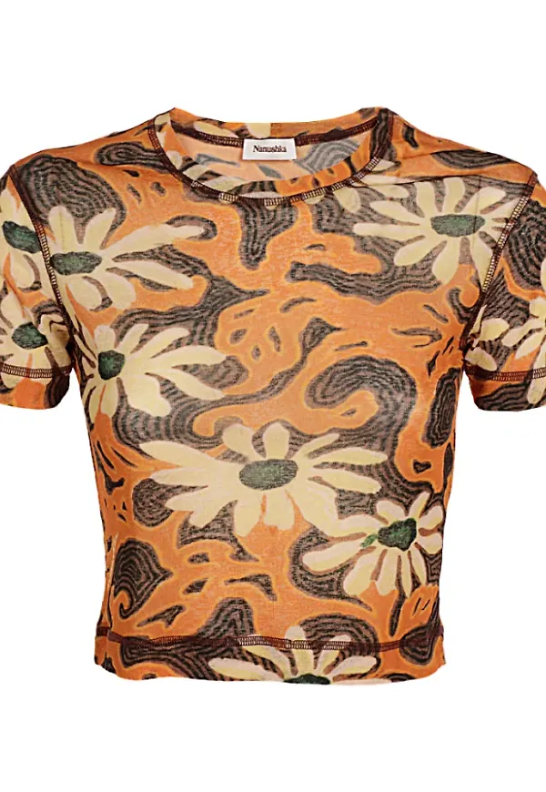 Nanushka Topp Orange, Dam