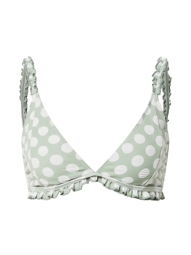 Nasty Gal Bikiniöverdel pastellgrön / vit