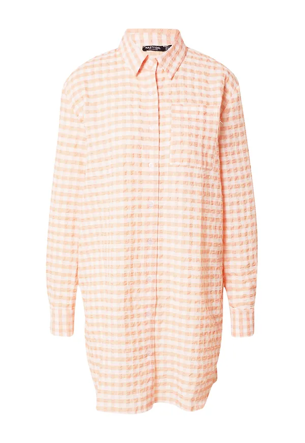 Nasty Gal Blus aprikos / persika / vit