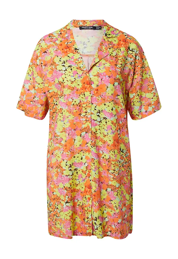 Nasty Gal Blus azur / gul / orange / rosa