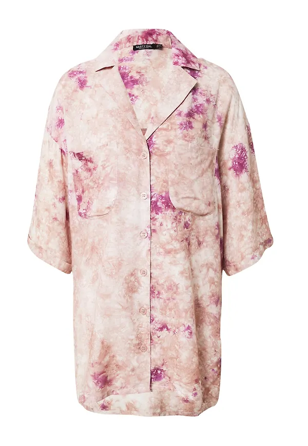 Nasty Gal Blus beige / lila / mauve