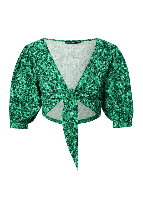 Nasty Gal Blus grön / mint / mörkgrön