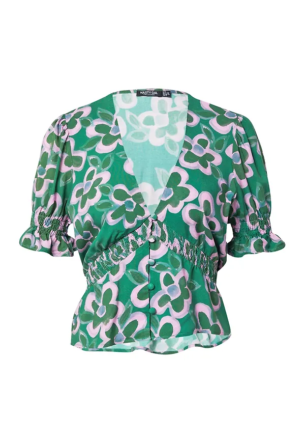 Nasty Gal Blus grön / syrén