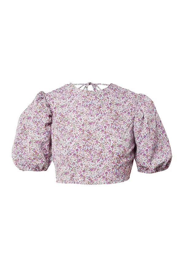 Nasty Gal Blus ljusblå / oliv / lila / vit