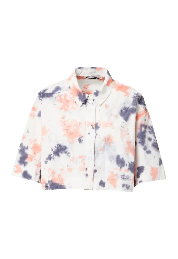 Nasty Gal Blus marinblå / persika / vit