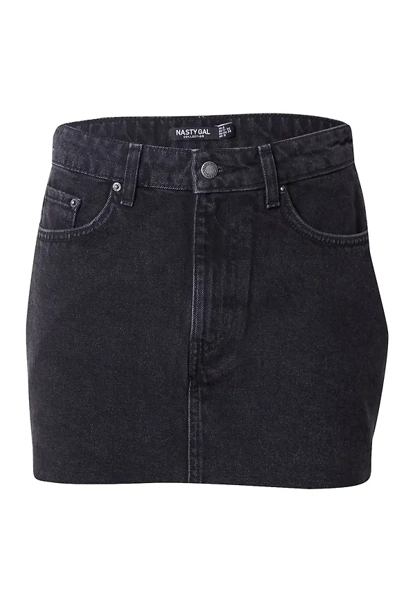 Nasty Gal Kjol svart denim