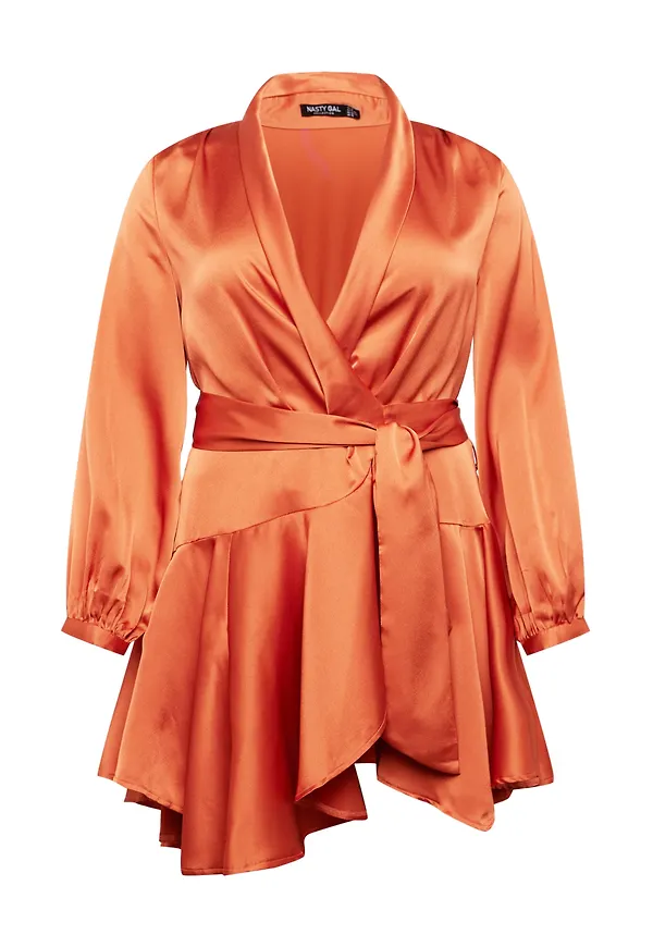 Nasty Gal Plus Klänning orange