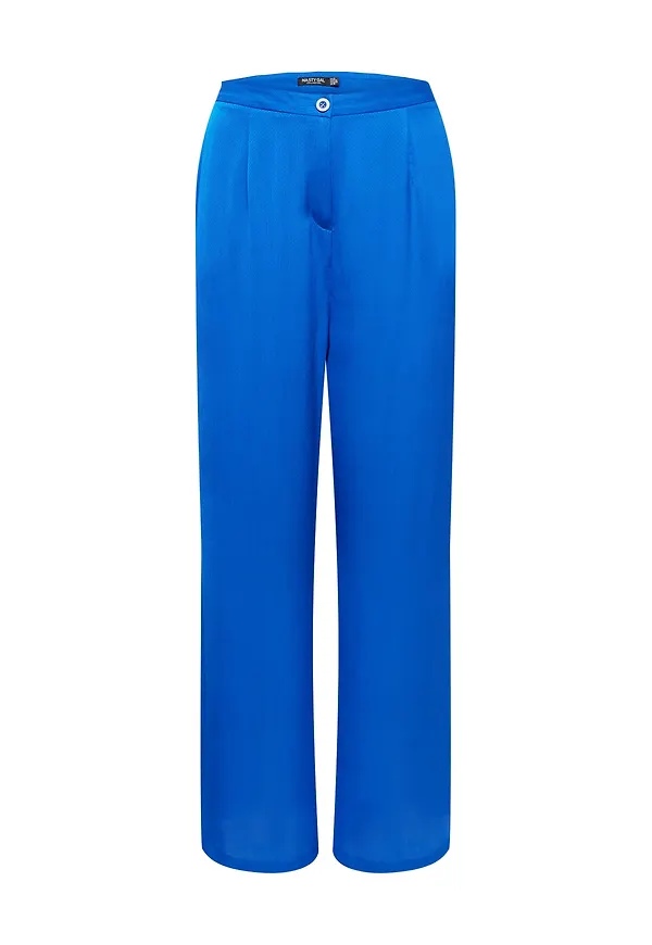 Nasty Gal Plus Veckad byxa royalblå