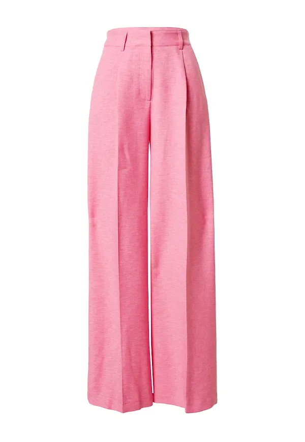 Nasty Gal Pressveckad byxa 'Tracy' ljusrosa