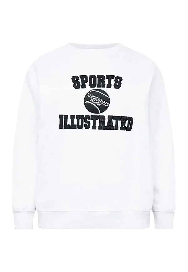 Nasty Gal Sweatshirt ljusgrå / svart