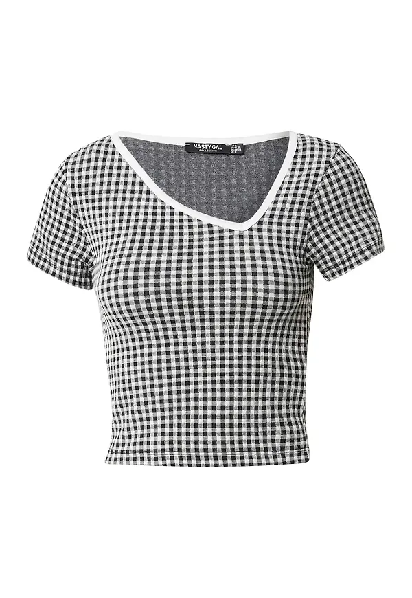 Nasty Gal T-shirt svart / vit