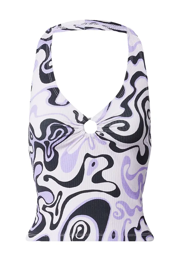 Nasty Gal Topp pastelllila / ljuslila / svart