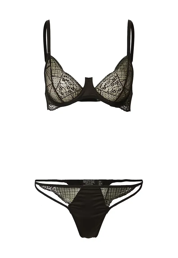 Nasty Gal Underkläderset svart