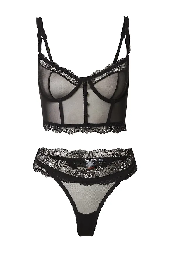 Nasty Gal Underkläderset svart