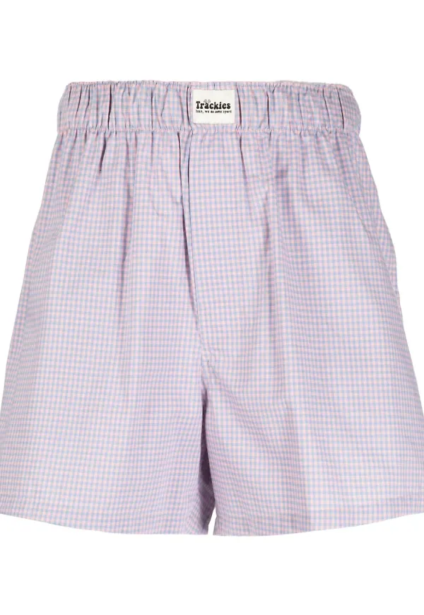 Natasha Zinko ginghamrutiga shorts - Blå