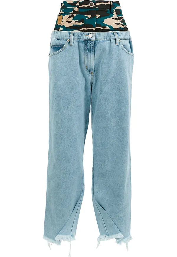 Natasha Zinko jeans med franskant - Blå