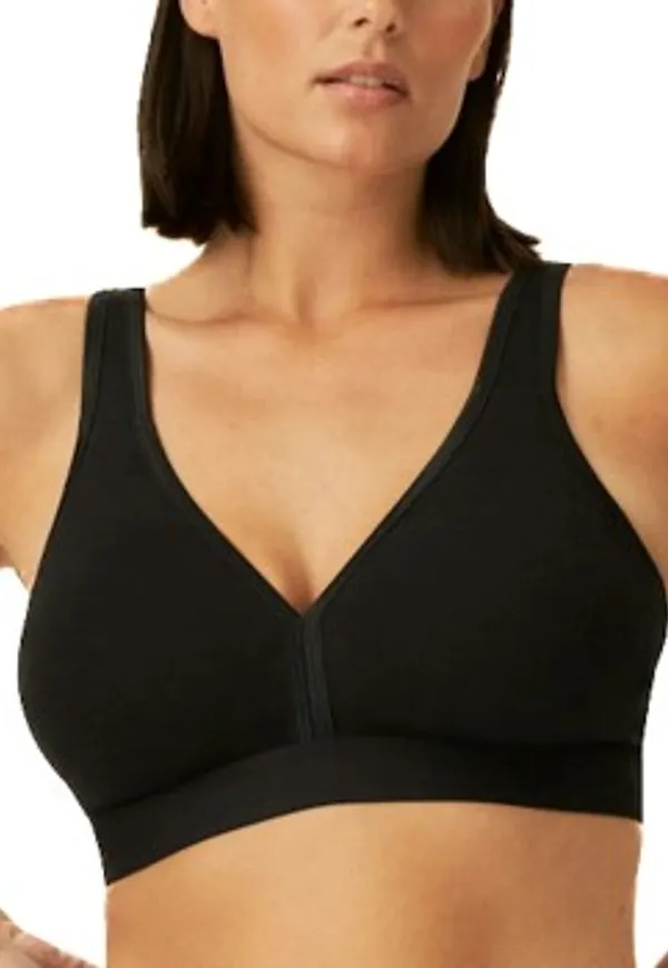 NATURANA BH Athleisure Soft Bra Svart bomull D 105 Dam