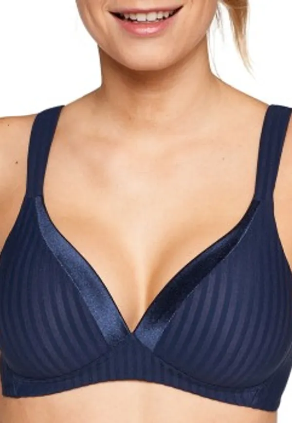 NATURANA BH Everyday Wednesday Striped Soft Bra Marin C 75 Dam
