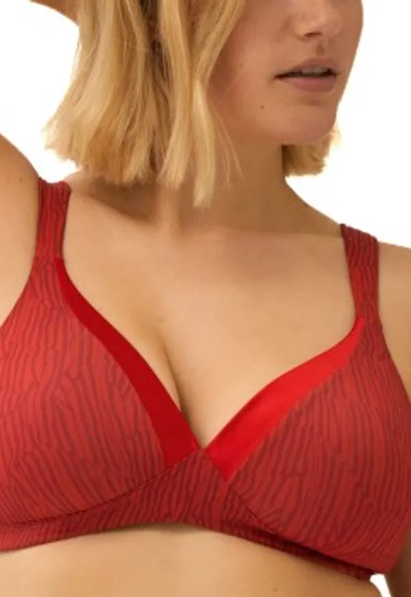NATURANA BH The Wednesday Padded Non Wired Bra Röd polyamid D 75 Dam