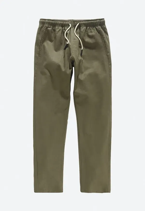 Navy Linen Long Pant