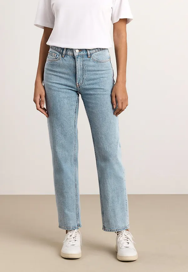 NEA Croppade raka jeans